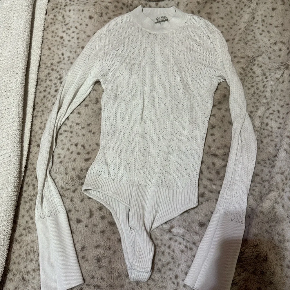 Free People White Knit Bodysuit - Picture 6 of 6